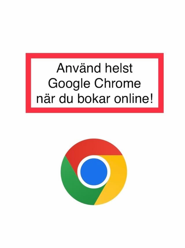 Google Chrome vid bokning online